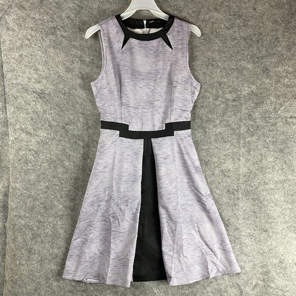 FHQ Collection Dress A-Line Medium Women's Sleeveless NWT Gray Polyester M - Picture 1 of 8